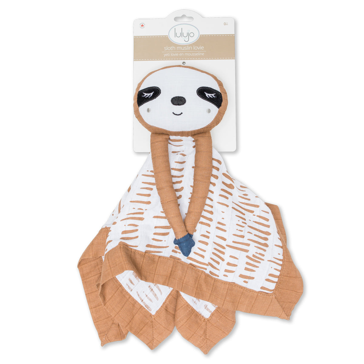 Lulujo - Cotton Muslin Lovie - Sloth