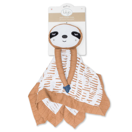 Lulujo - Cotton Muslin Lovie - Sloth