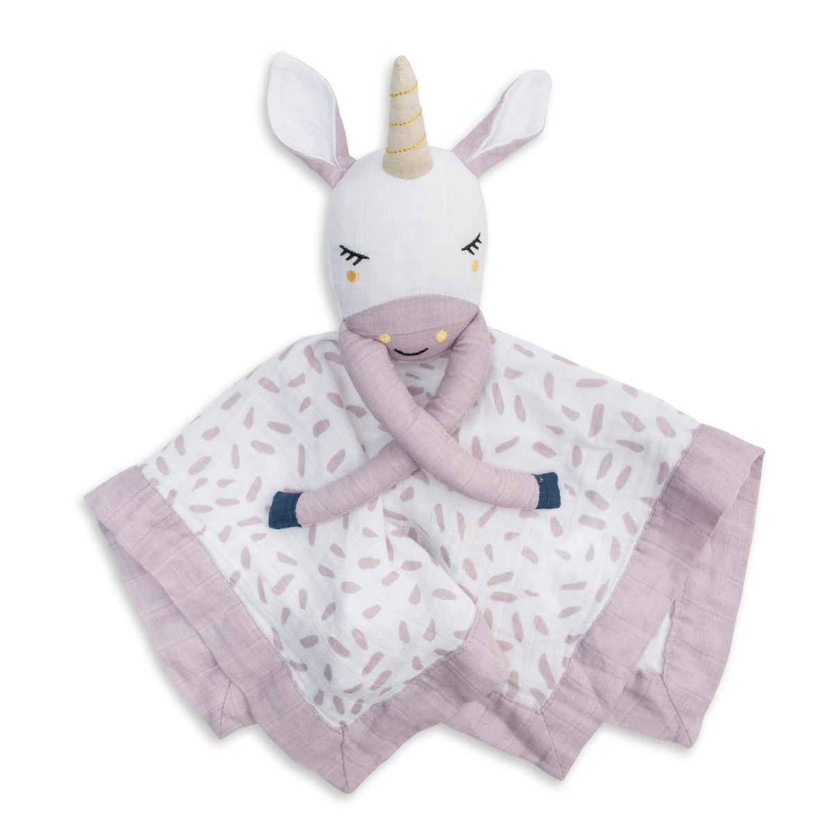 Lulujo - Cotton Muslin Lovie - Unicorn