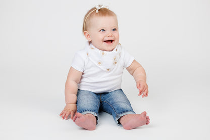Lulujo - 2 pack Bandana Bib - Rainbows & Suns