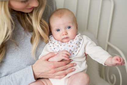 Lulujo - 2 pack Bandana Bib - Vintage Floral & Dragonflies