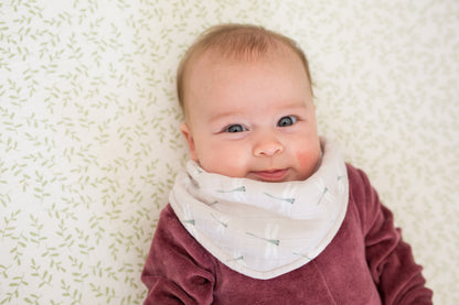 Lulujo - 2 pack Bandana Bib - Vintage Floral & Dragonflies