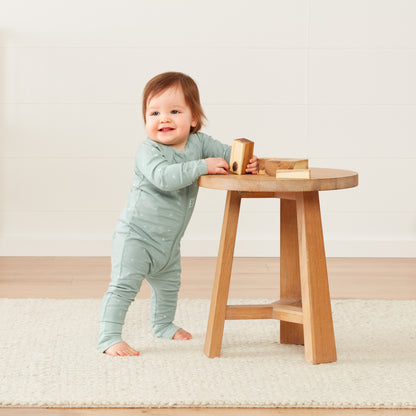 ergoPouch - Organic Layers Long Sleeve Babygrow Sage - Mild 0.2 TOG