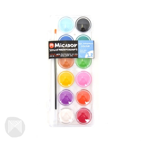 Micador - jR Watercolour Palette Stylist 12