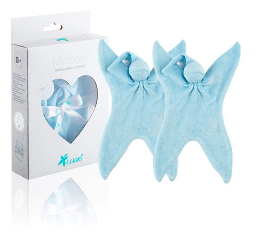 Cuski - Premature Baby Bonding Comforter Miniboo 2 pack Blue