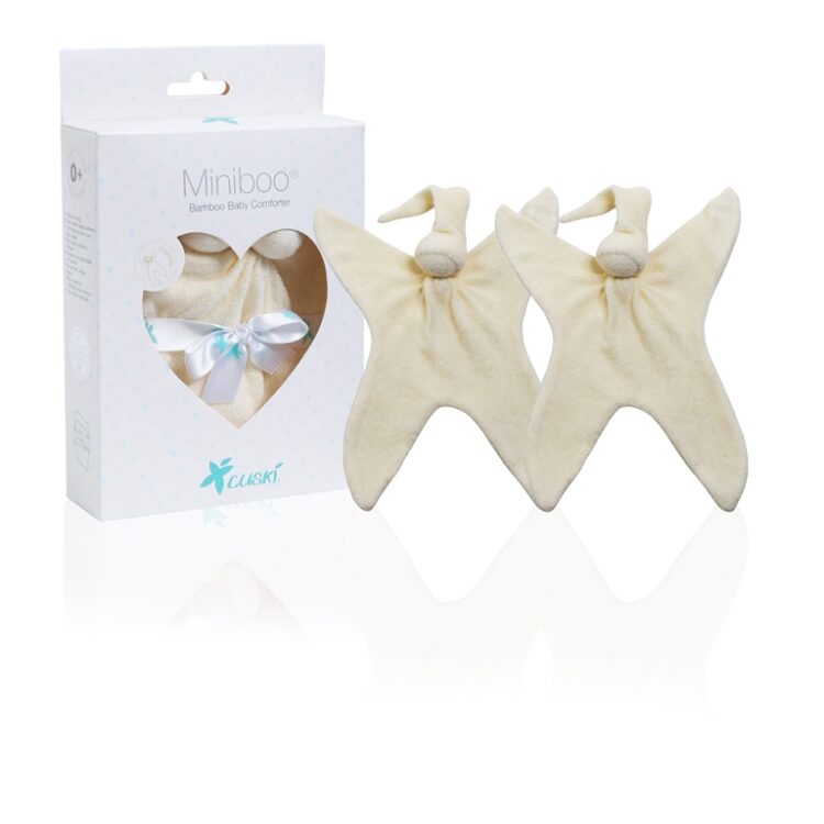 Cuski - Premature Baby Bonding Comforter Miniboo 2 pack Cream