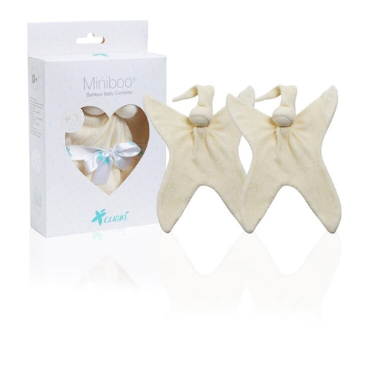 Cuski - Premature Baby Bonding Comforter Miniboo 2 pack Cream