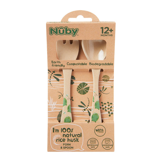 Nuby - Rice Husk Fork & Spoon