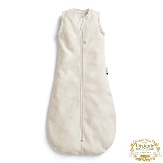 ergoPouch - Organic All Year Jersey Sleeping Bag - Oatmeal 1.0 TOG