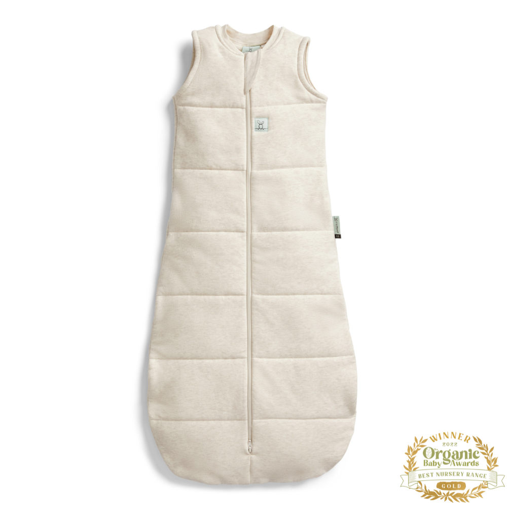 ergoPouch - Organic Winter Jersey Sleeping Bag - Oatmeal 2.5 TOG