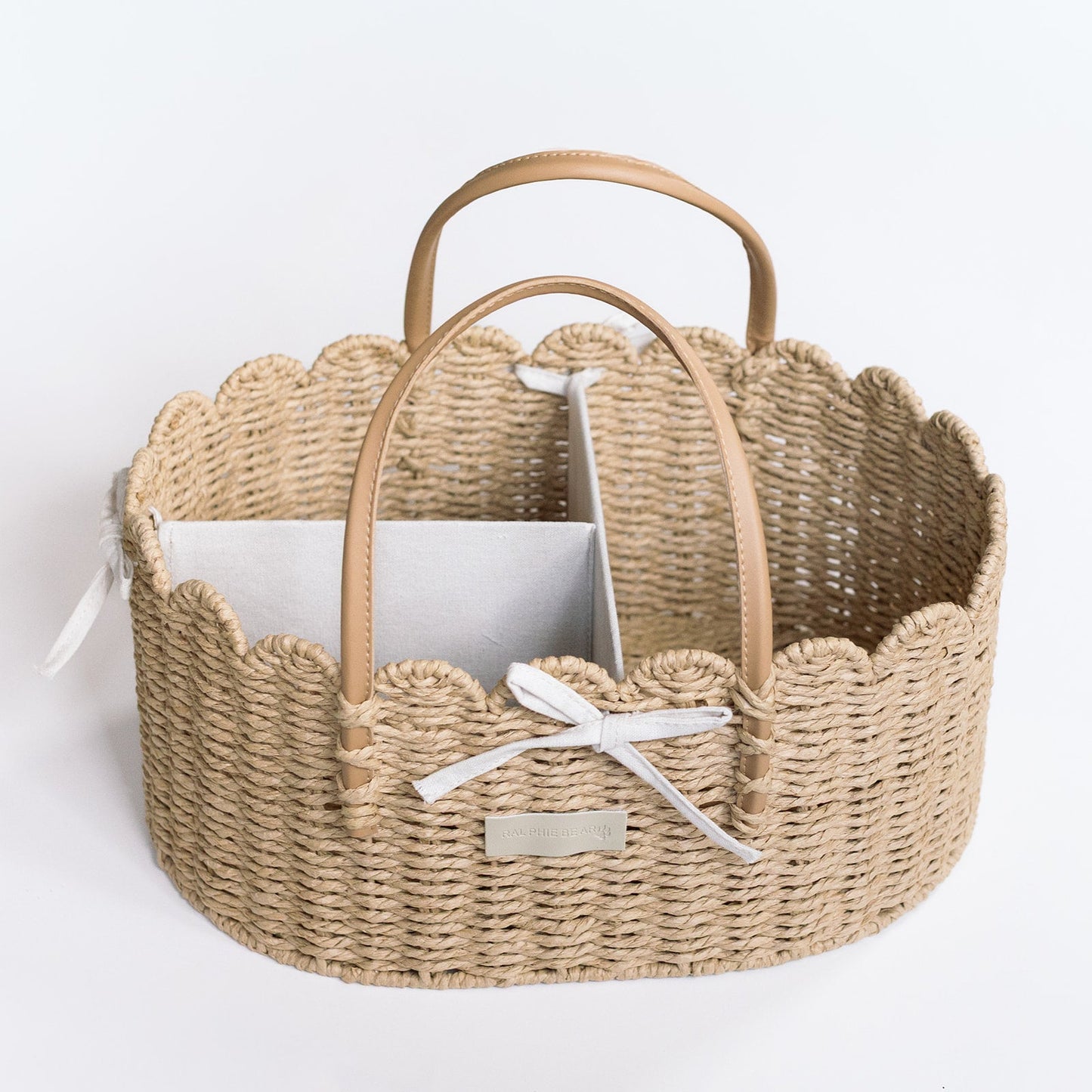 Ralphie Bear - Scallop Edge Nappy Caddy Basket