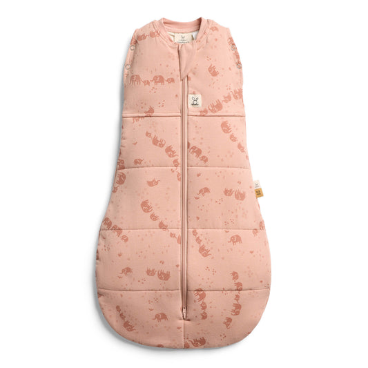 ergoPouch - Organic Winter Cocoon Swaddle Sleeping Bag - Elephant Parade 2.5 TOG