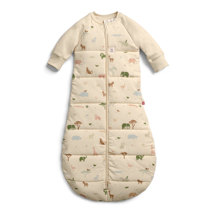 ergoPouch - Organic Winter Jersey Sleeping Bag - Elephant Parade 3.5 TOG