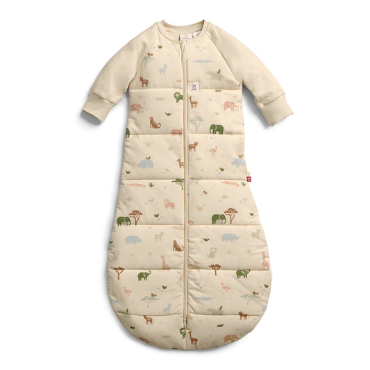 ergoPouch - Organic Winter Jersey Sleeping Bag - Elephant Parade 3.5 TOG