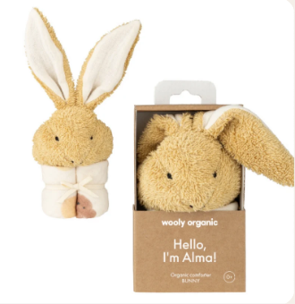 ALMA - Organic Muslin Comforter - Bunny - Amber Brown