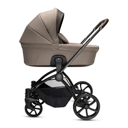 Noordi Sole V3 - 3in1 Travel System with ThermoCot Carrycot + Terra i-Size Car Seat, Arctic Mink
