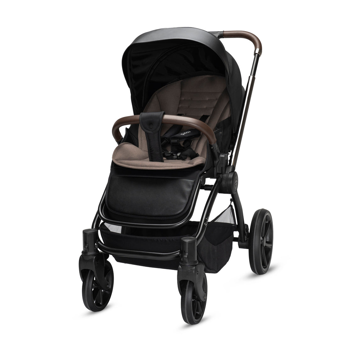 Noordi Sole V3 - 3in1 Travel System with ThermoCot Carrycot + Travel Carrier i-Size Car Seat, Slate Black