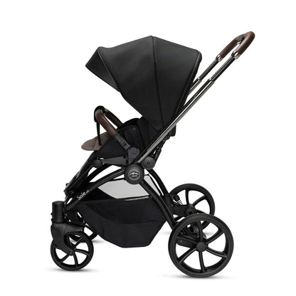 Noordi Sole V3 - 3in1 Travel System with ThermoCot Carrycot + Terra i-Size Car Seat, Slate Black