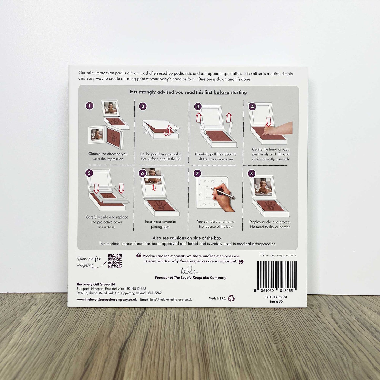 Hand or Footprint Impression Kit