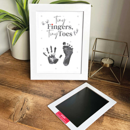 Baby Hand or Foot Print Framed Ink Keepsake Kit - 2 Designs
