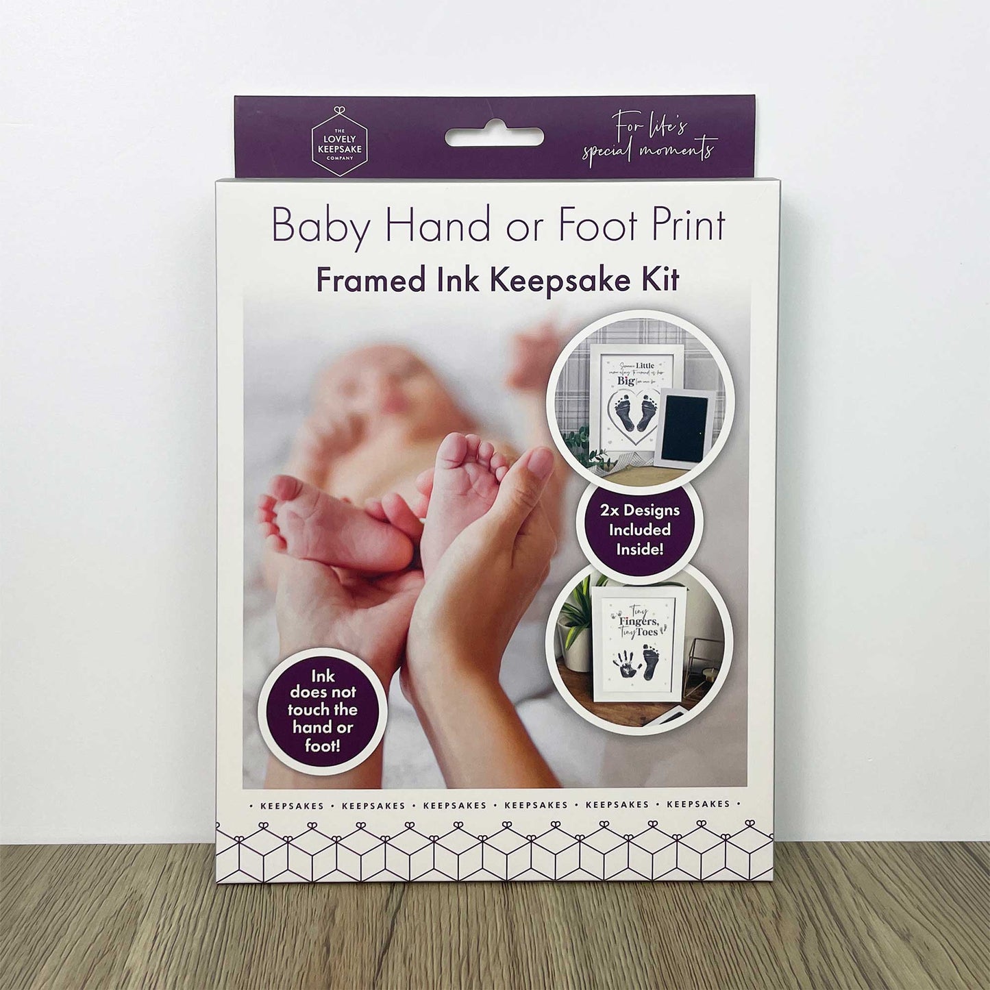 Baby Hand or Foot Print Framed Ink Keepsake Kit - 2 Designs