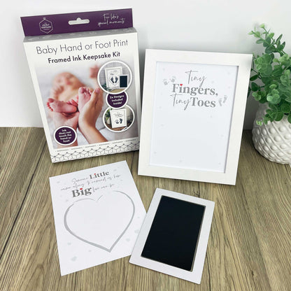 Baby Hand or Foot Print Framed Ink Keepsake Kit - 2 Designs