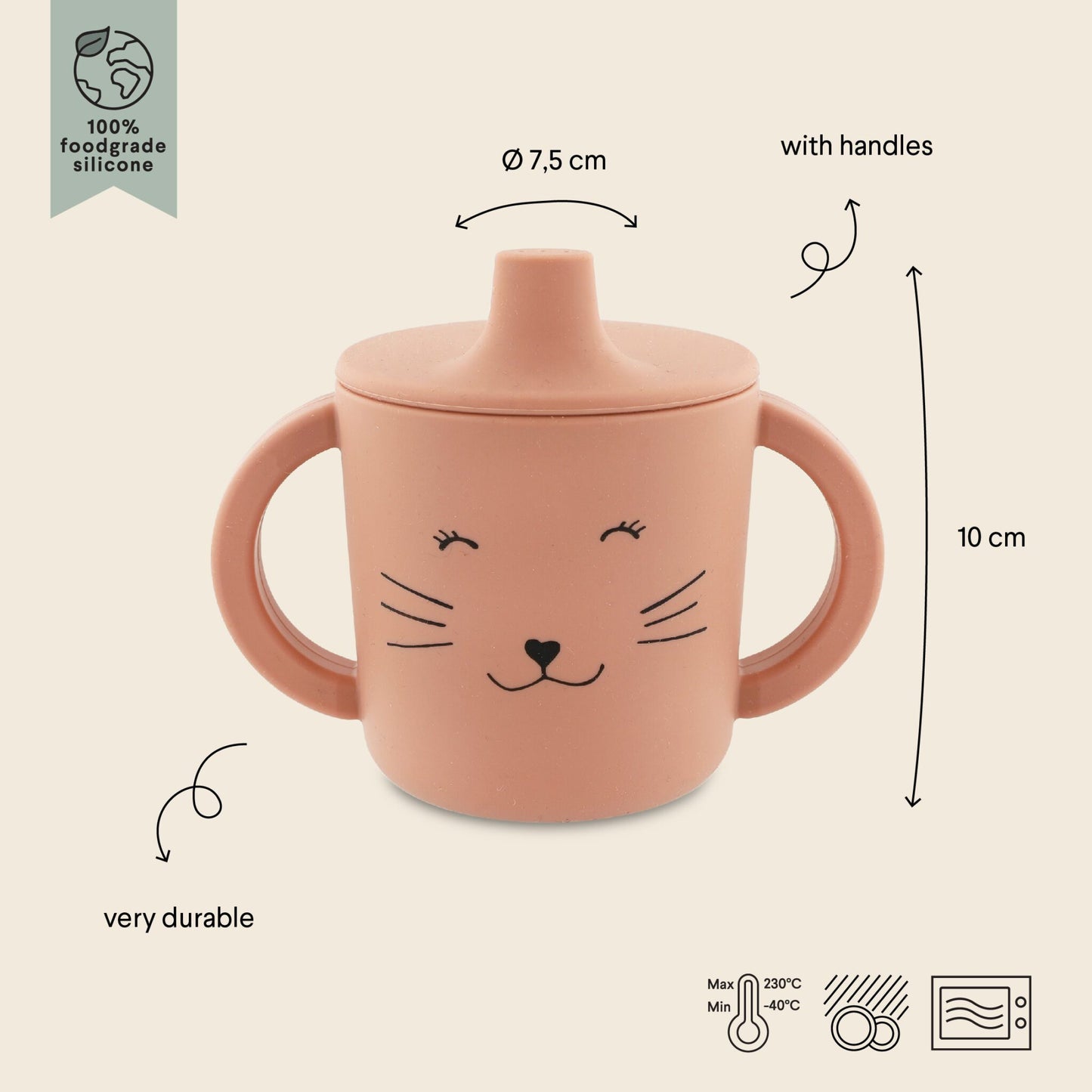 Trixie - Silicone Sippy Cup - Mrs. Cat