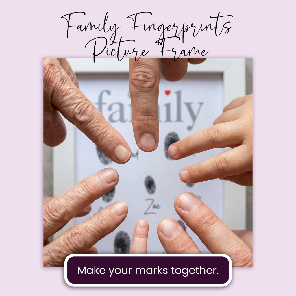 Baby Hand or Foot Print Framed Ink Keepsake Kit - 2 Designs