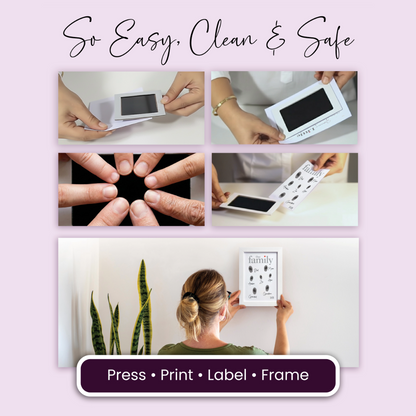 Baby Hand or Foot Print Framed Ink Keepsake Kit - 2 Designs