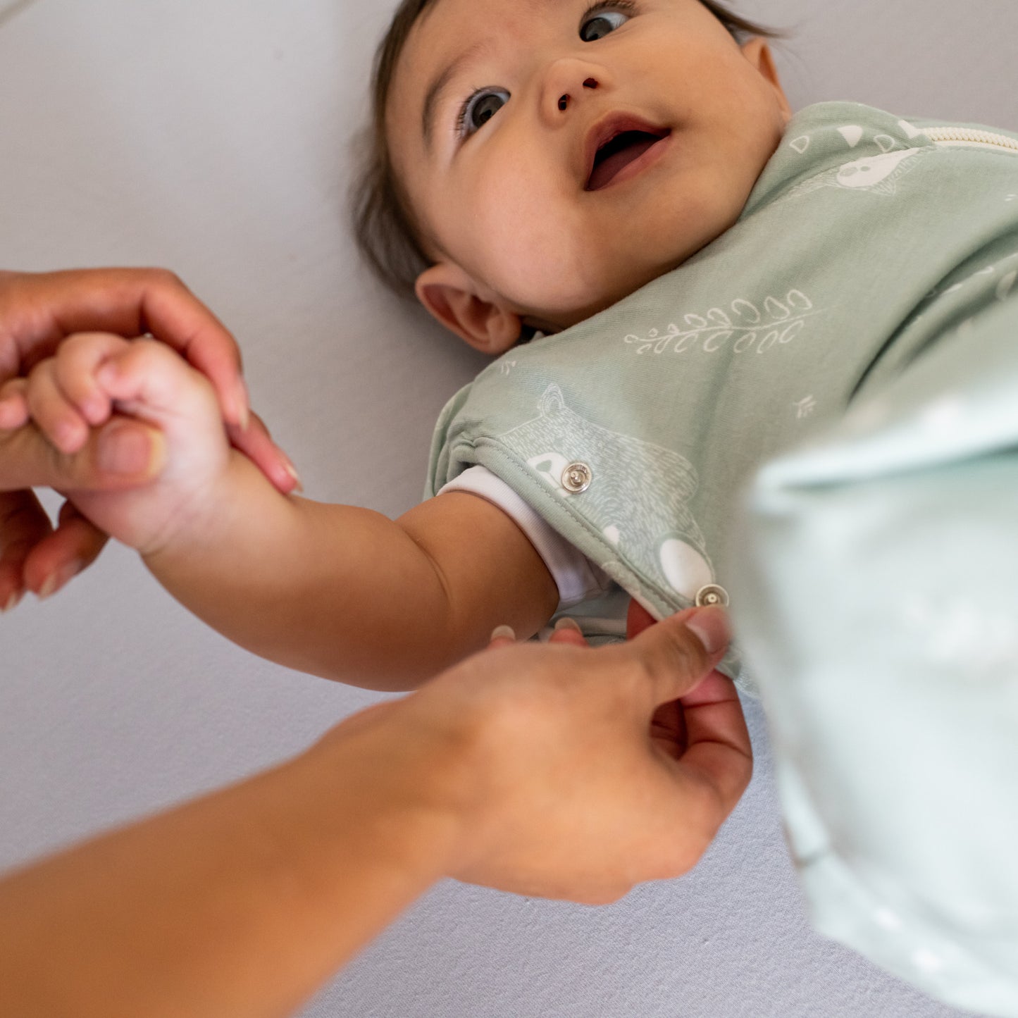 Tommee Tippee - Organic All Year Grobag Cocoon Swaddle Sleeping Bag - Woodlands 1.0 TOG