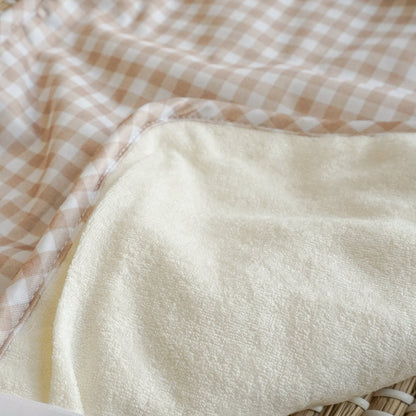 Modern Cloth Nappies - Baby Travel Changing Mats - Gingham Taupe