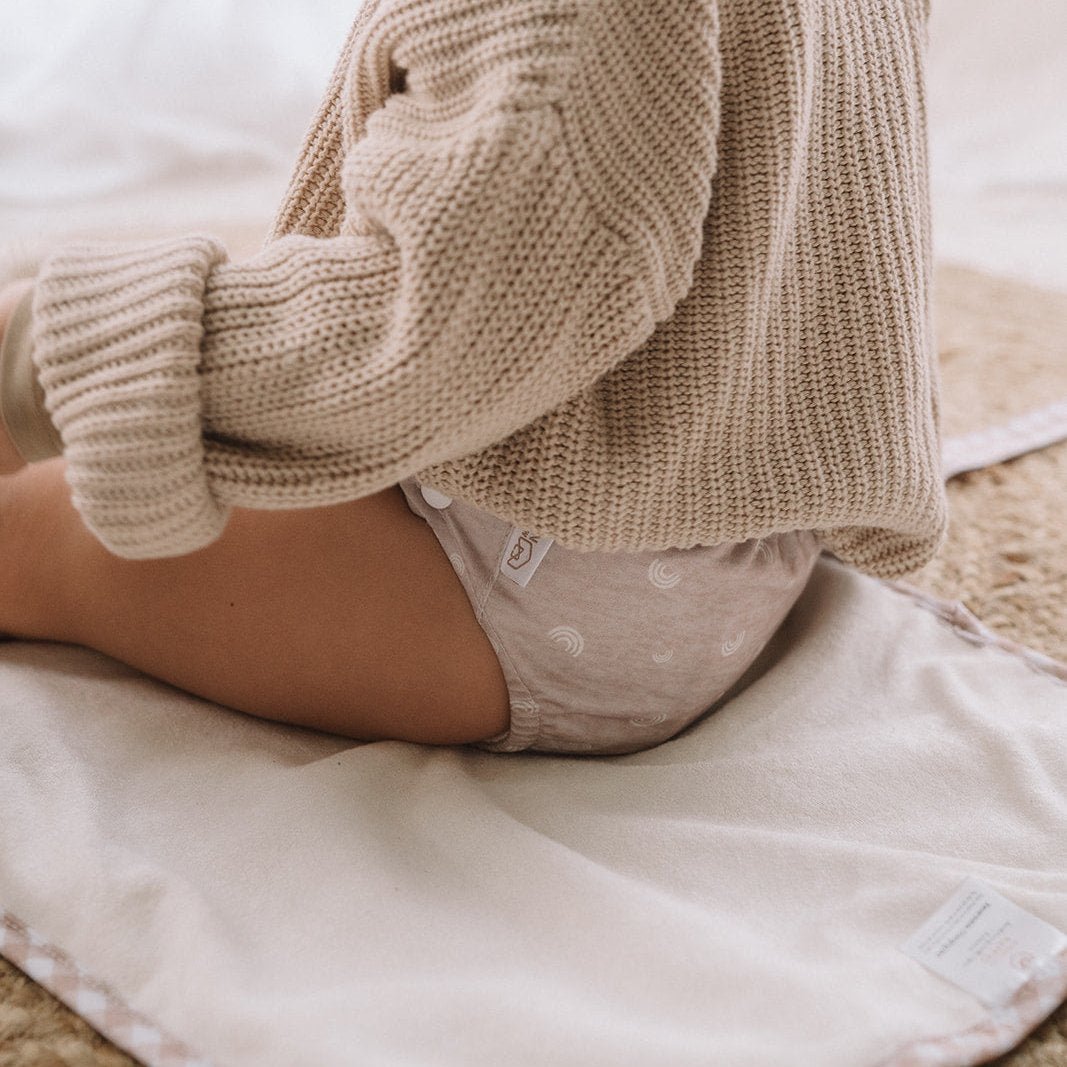 Modern Cloth Nappies - Baby Travel Changing Mats - Rainbow Oatmeal