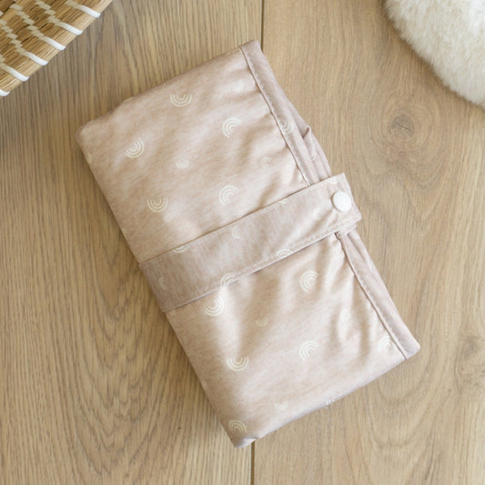 Modern Cloth Nappies - Baby Travel Changing Mats - Rainbow Oatmeal
