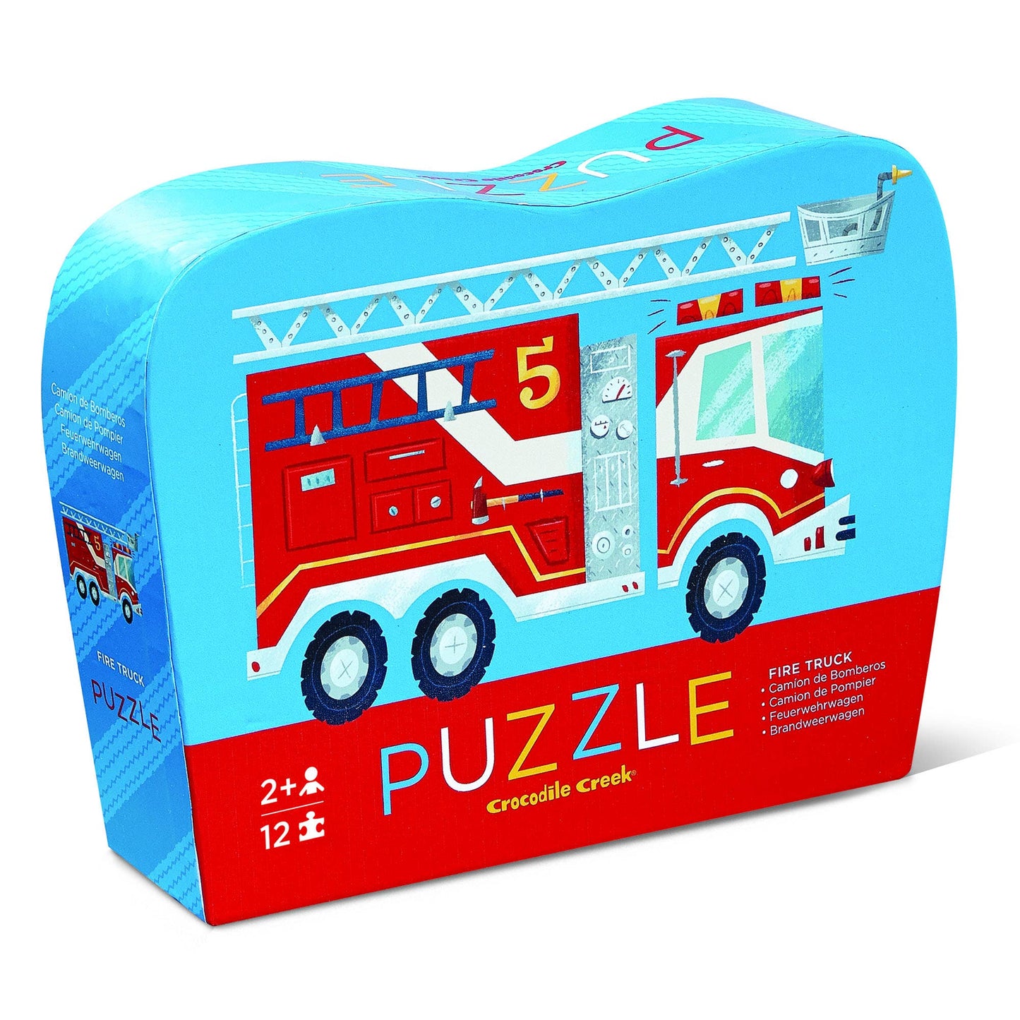 Crocodile Creek - 12 piece Mini FSC Kids Puzzle Fire Truck