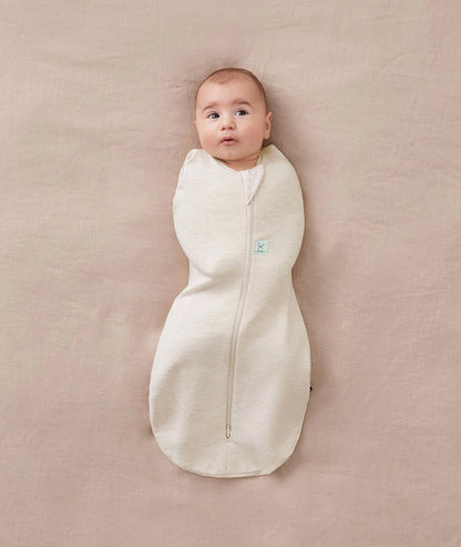 ergoPouch - Organic All Year Cocoon Swaddle Sleeping Bag - Oatmeal 1.0 TOG
