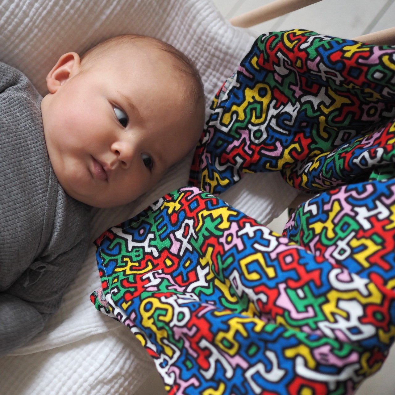 ETTA LOVES x KEITH HARING XL 'BRAZIL' MUSLIN - 5 to 12 months