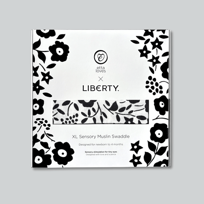 ETTA LOVES x LIBERTY – Sensory XL Muslin Swaddle - birth to 4 months