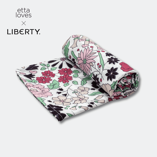 ETTA LOVES x LIBERTY – Sensory XL Muslin Swaddle - 5-12 months