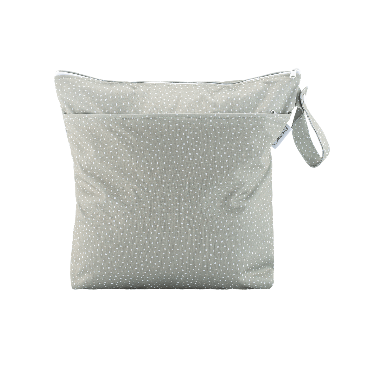 Modern Cloth Nappies - Grab & Go Nappy Wet Bags With Handle - Dottie Sage