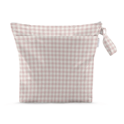 Modern Cloth Nappies - Grab & Go Nappy Wet Bags  With Handle - Rose Gingham