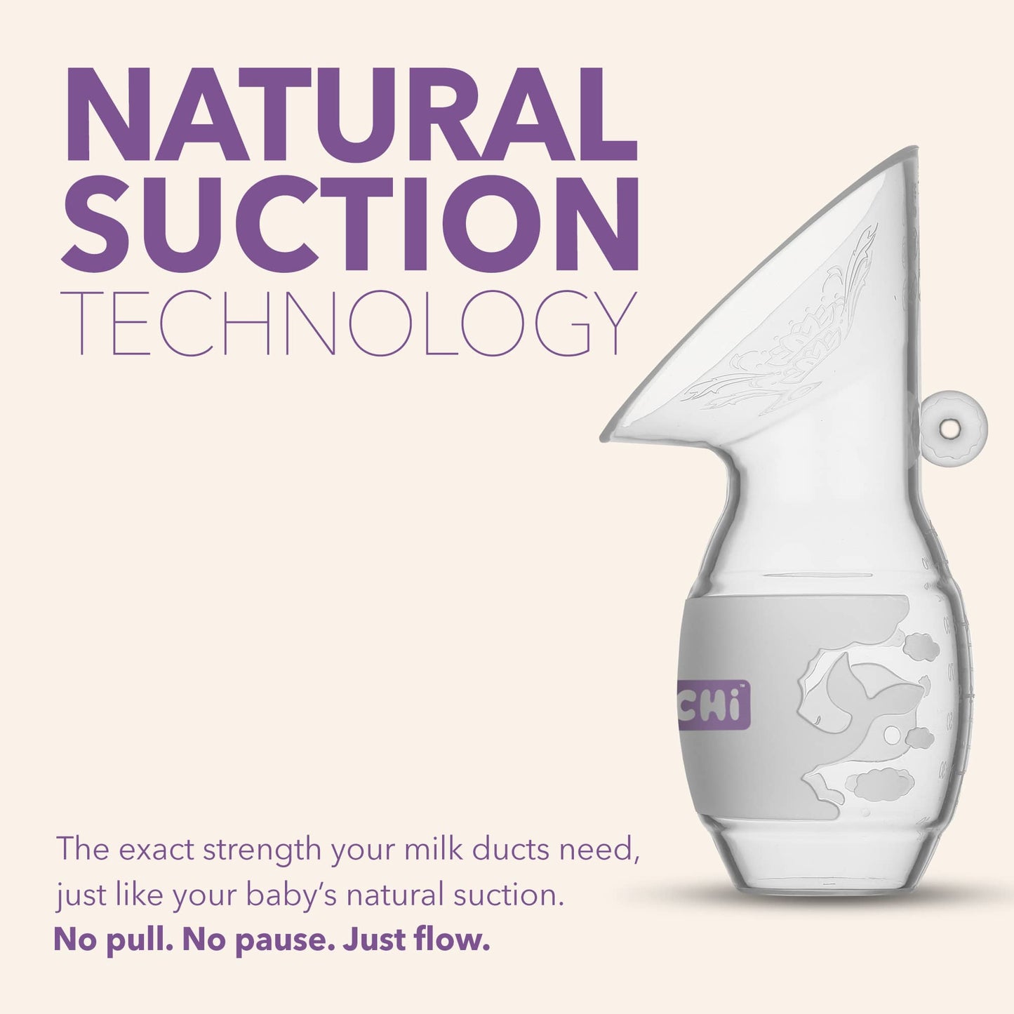 MOCHi - Manual Breast Pump – Leakproof with Lid, Milk Stopper & Feeder
