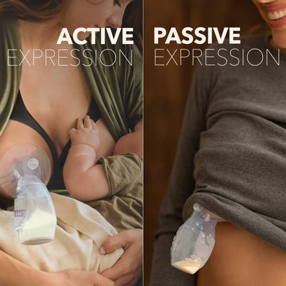MOCHi - Manual Breast Pump – Leakproof with Lid, Milk Stopper & Feeder