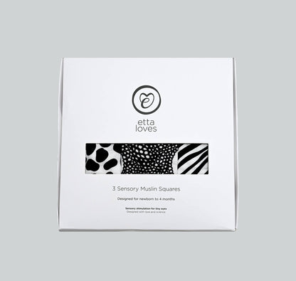 ANIMAL PRINT MUSLIN 3-PACK - birth to 4 months