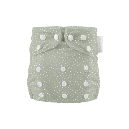 Modern Cloth Nappies - Newborn Reusable Cloth Nappy - Dottie Sage