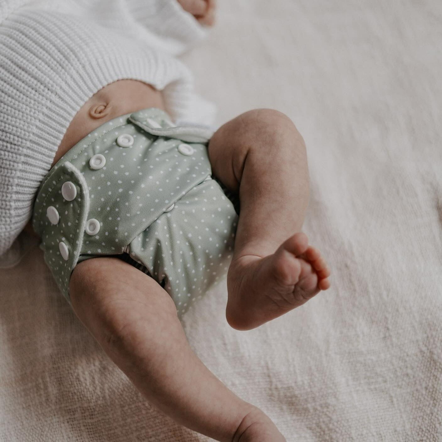 Modern Cloth Nappies - Newborn Reusable Cloth Nappy - Rainbow Oatmeal