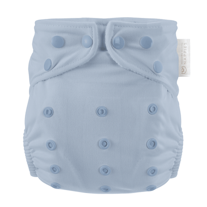 Modern Cloth Nappies - One Size All-In-One Reusable Cloth Nappy - Dusty Blue