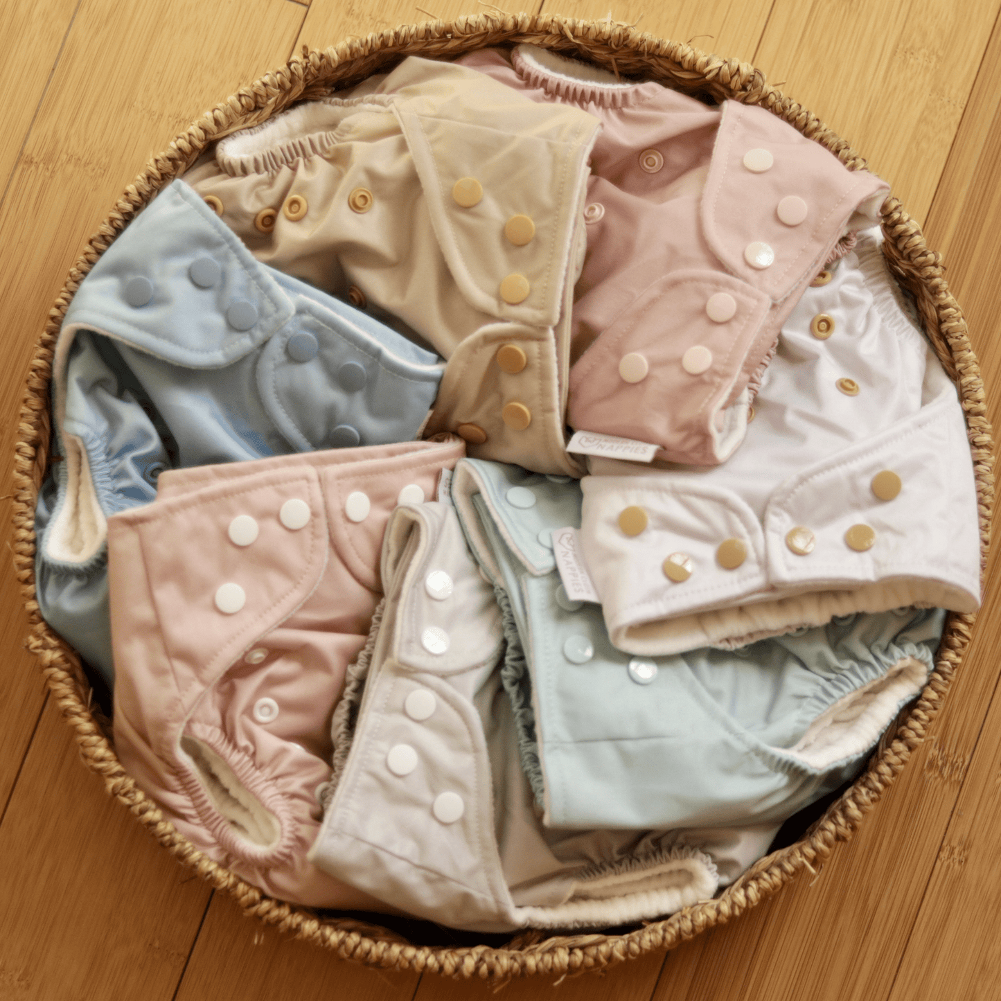Modern Cloth Nappies - One Size All-In-One Reusable Cloth Nappy - Dusty Rose