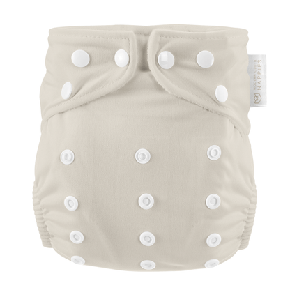 Modern Cloth Nappies - One Size All-In-One Reusable Cloth Nappy - Grey Mist