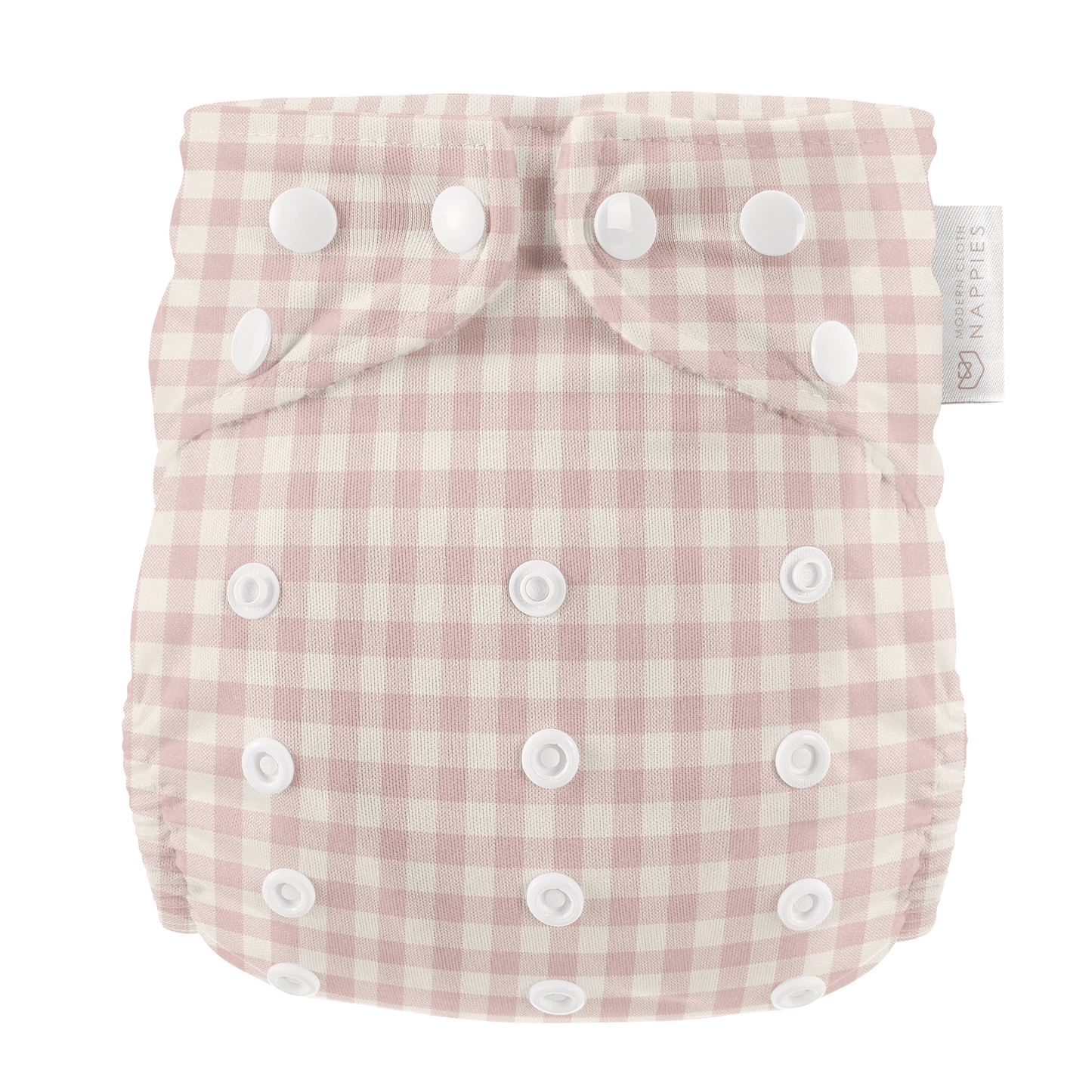 Modern Cloth Nappies - One Size All-In-One Reusable Cloth Nappy - Rose Gingham