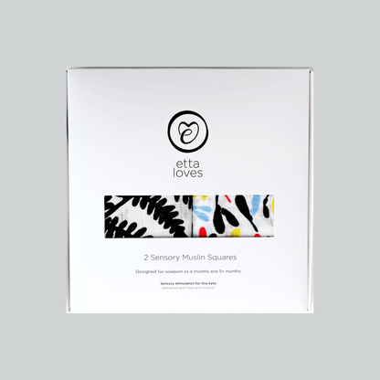 PLANT PRINT MUSLIN 2-PACK - birth to 12 months